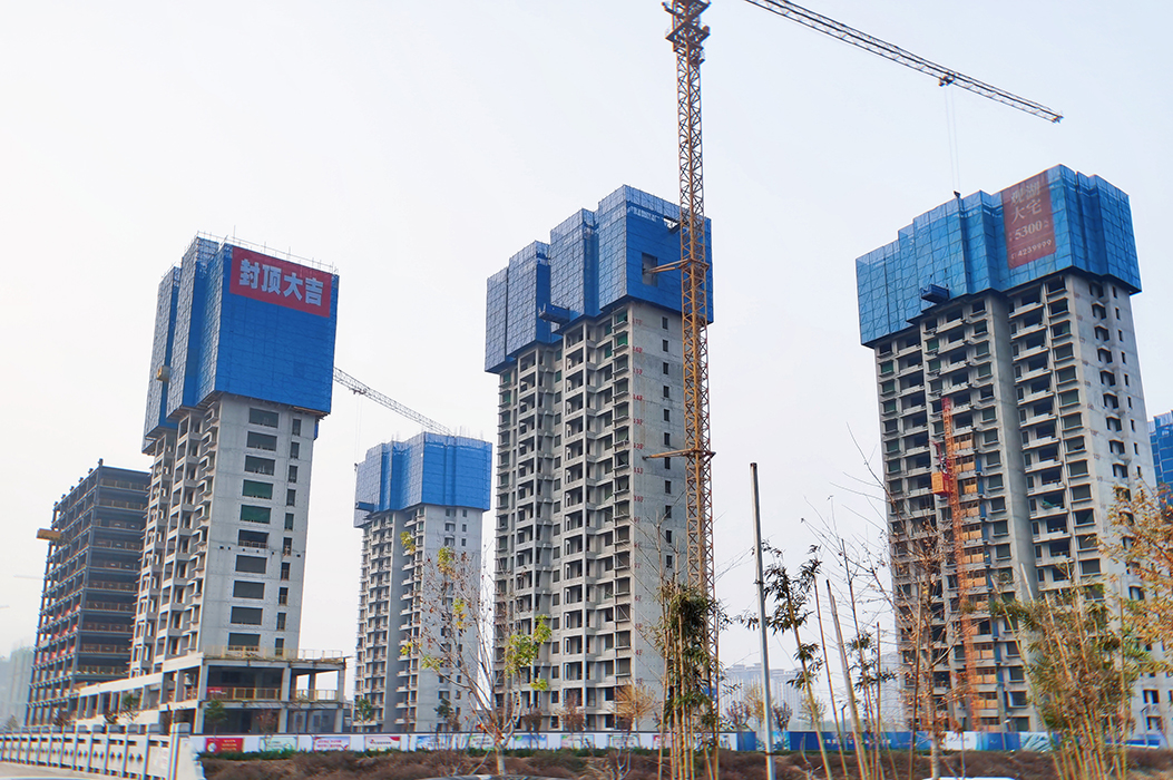附圖1守拙園大禹湖畔一期工程1#商住樓順利封頂